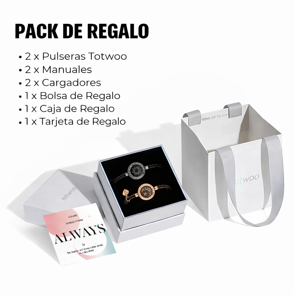 Pulseras de Amor a Distancia para Parejas – Con Luz y Vibración al Tacto