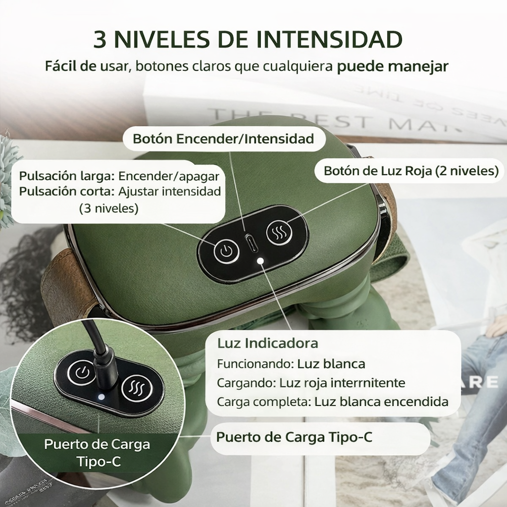 Masajeador Cervical Biónico Inalámbrico – Alivia Cuello, Hombros y Trapecio