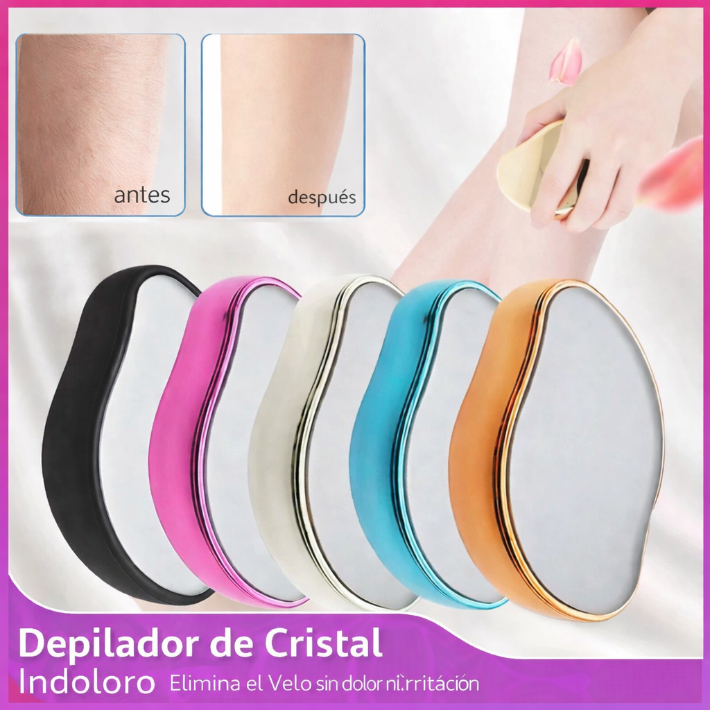 Depilador de Cristal Indoloro – Elimina el Vello al Instante sin Irritar