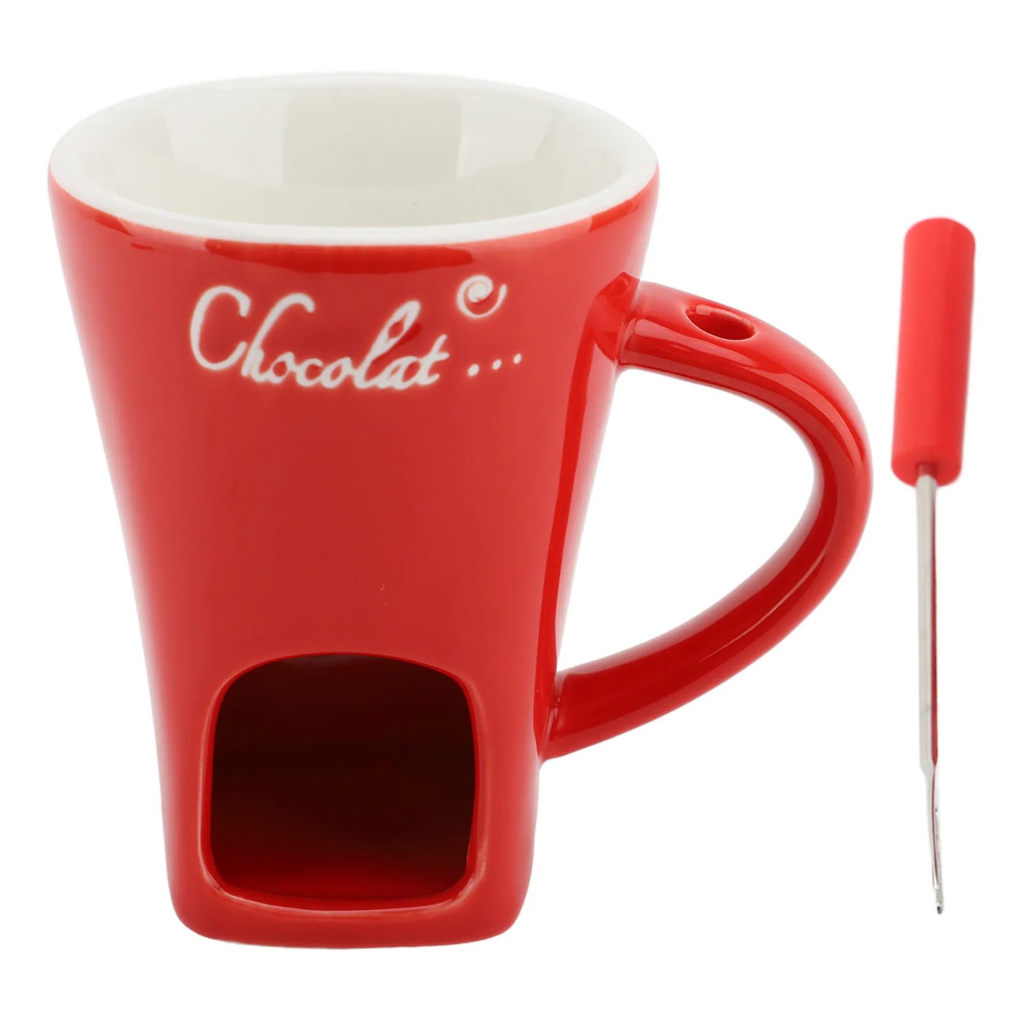 Taza Fondue de Chocolate con Vela – Derretidor de Cerámica, Perfecta para Regalar