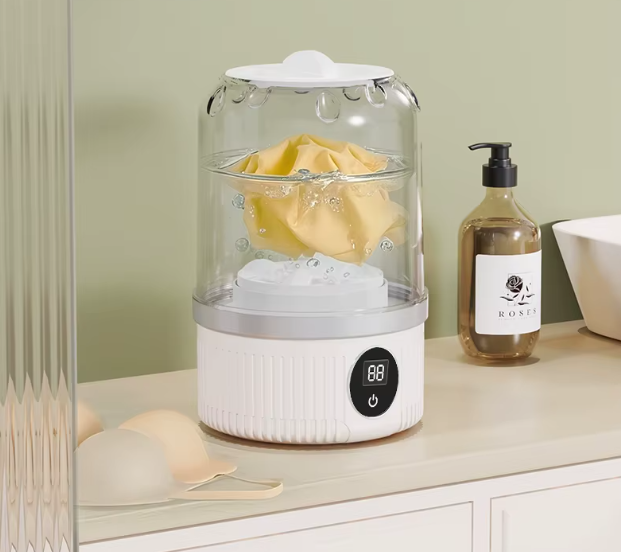 Mini Lavadora Portátil Eléctrica para Ropa Interior y Calcetines – Recargable USB