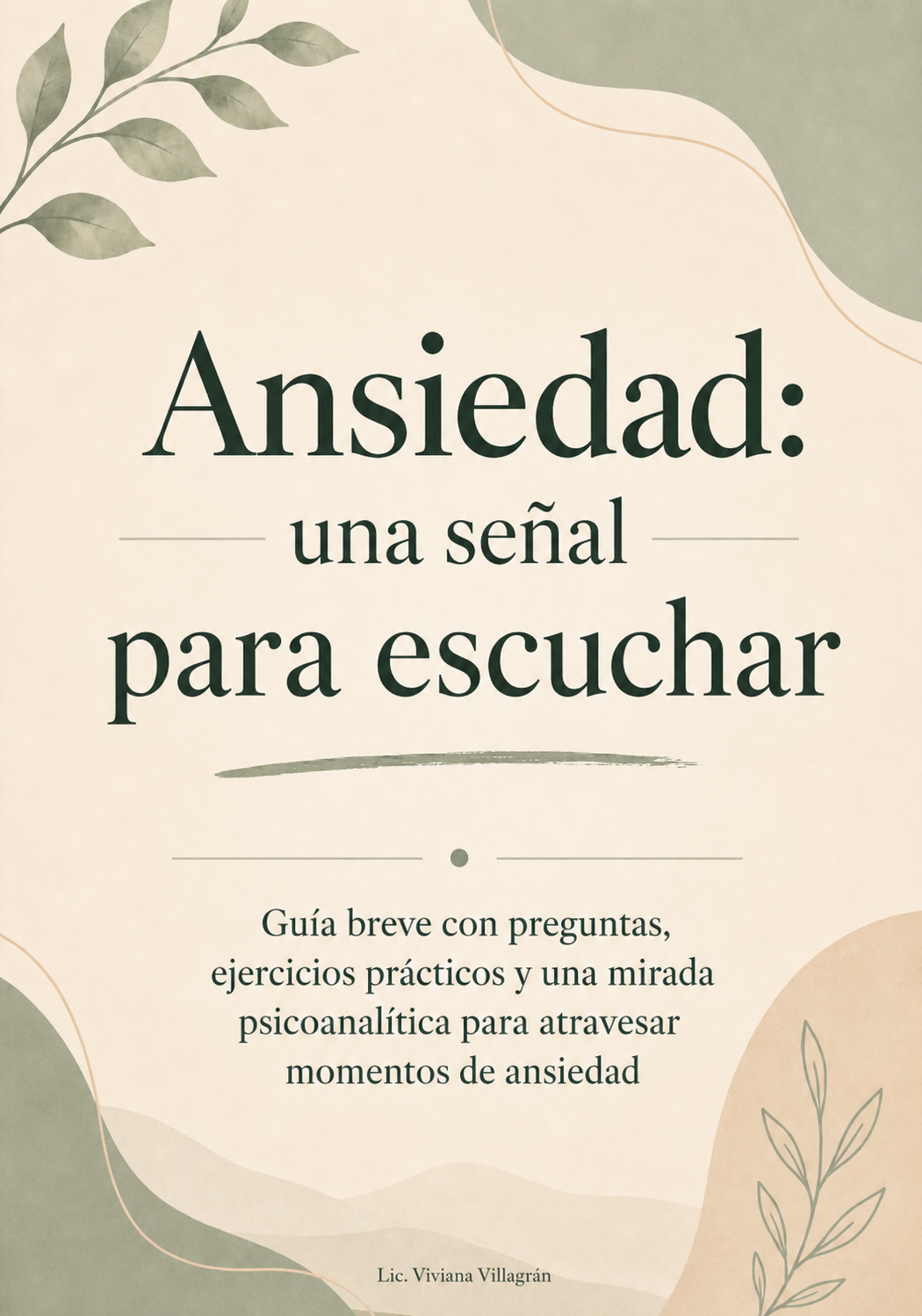 Ansiedad: una señal para escuchar | Guía breve en PDF
